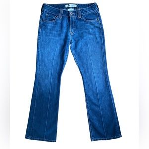 GAP Curvy Mid Wash Flare Low Rise Jeans Size 8